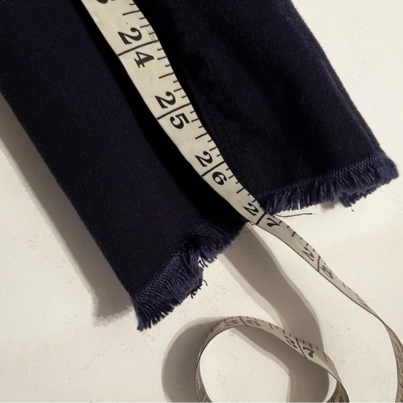 Express Mid Rise Dark Wash Raw Hem Skinny Jeans Sz 8 Women - Picture 11 of 11